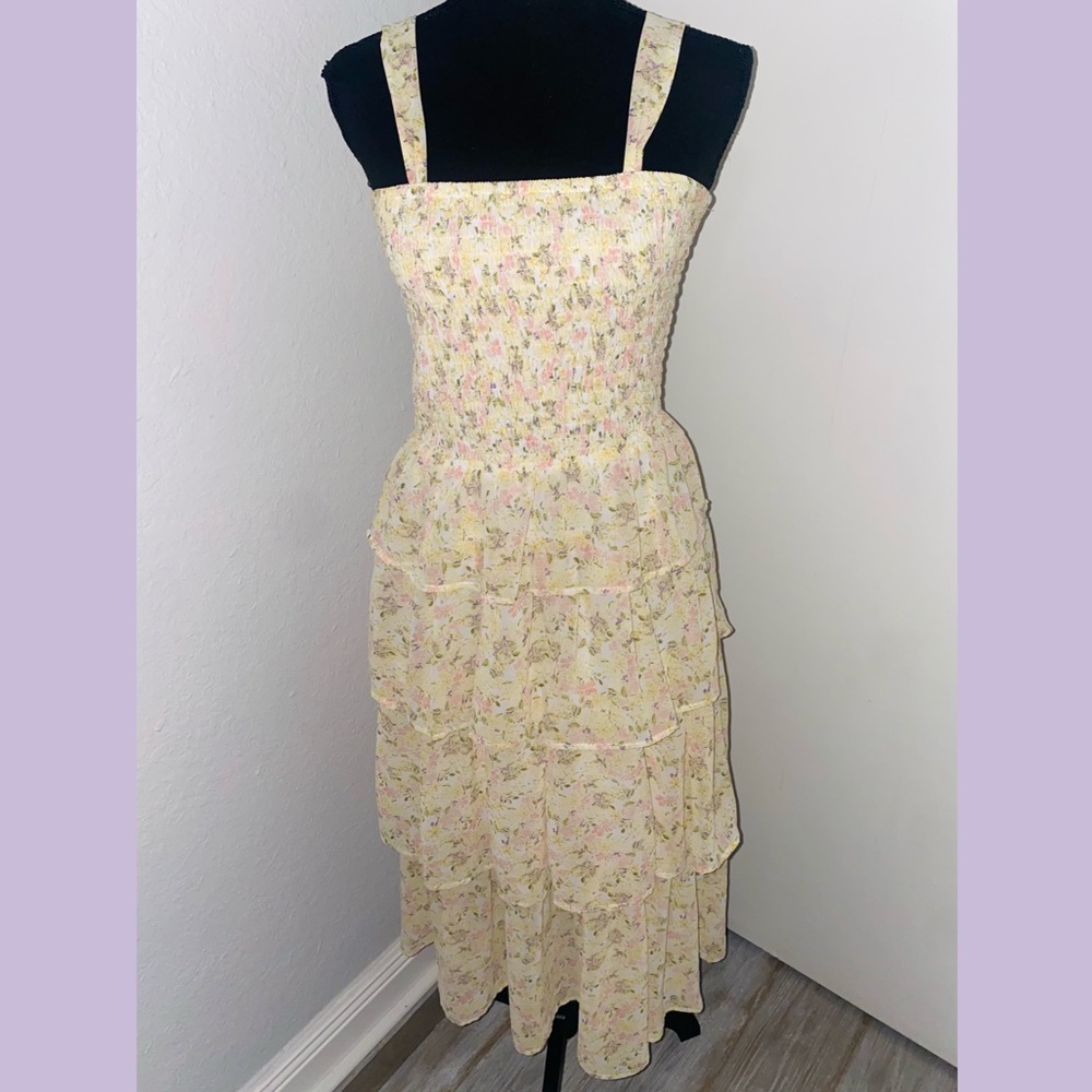 Mimi Chica Floral Print Maxi Dress